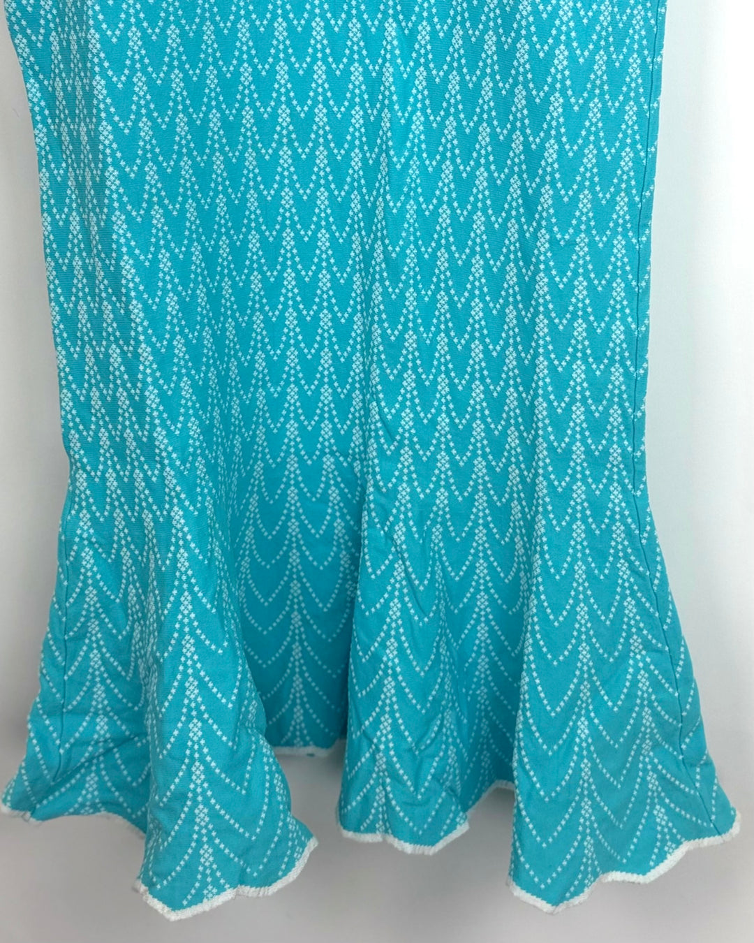Aqua Knit Mermaid Midi Dress - Size 2/4