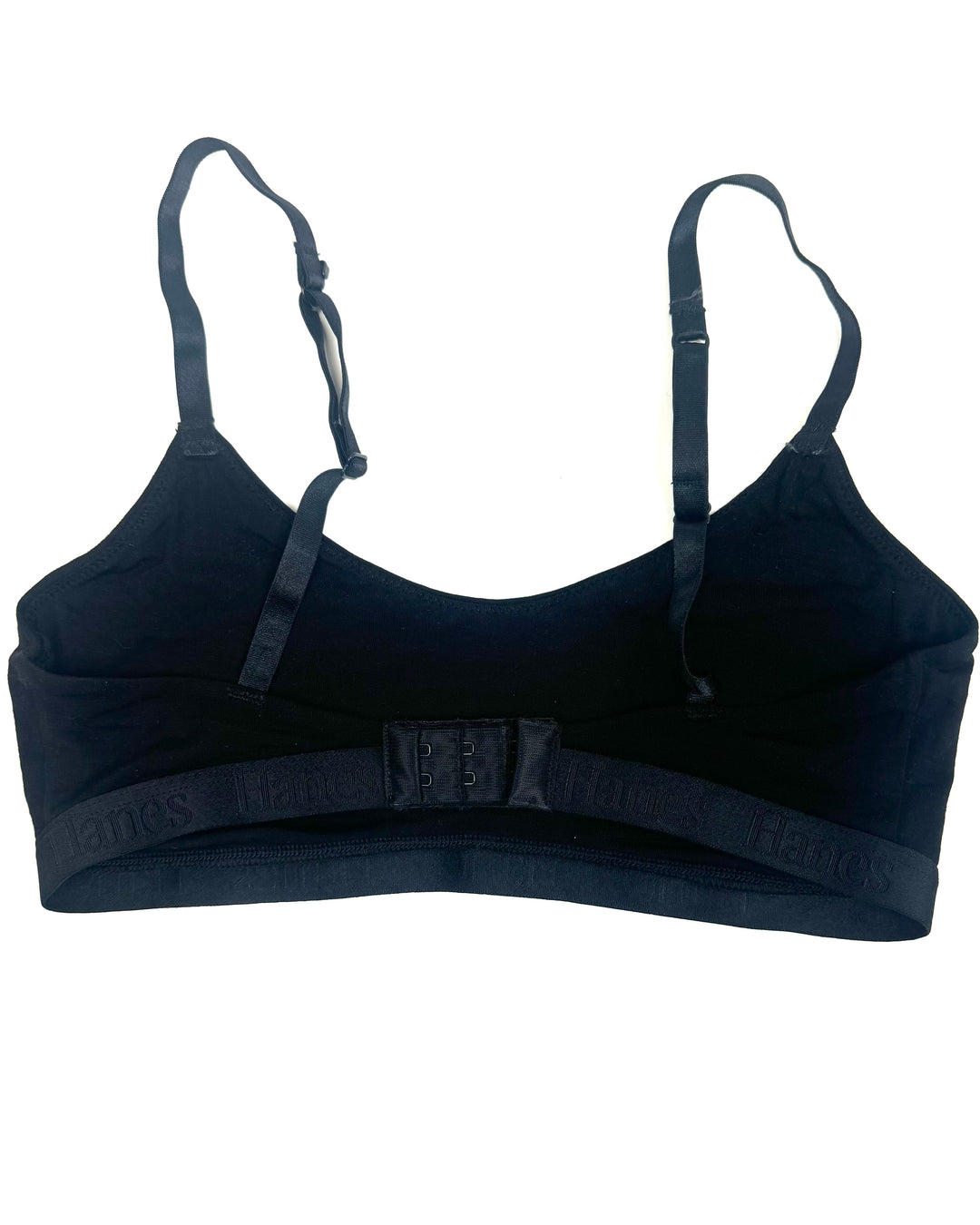 Black Scoop Neck Bralette- Size 2/4