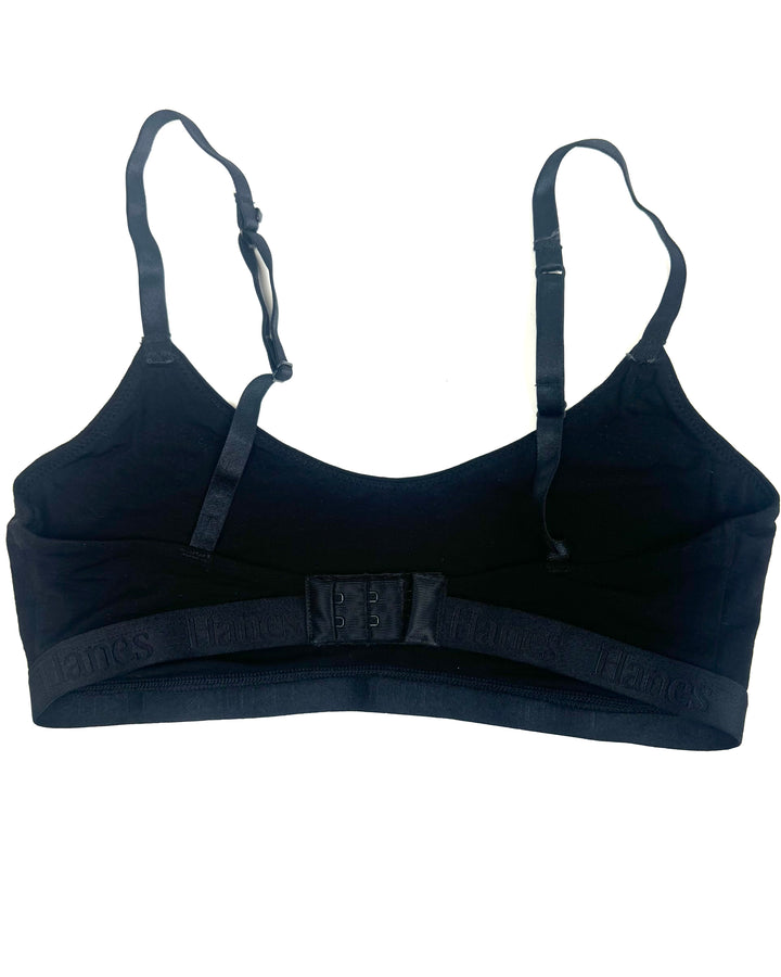 Black Scoop Neck Bralette- Size 2/4