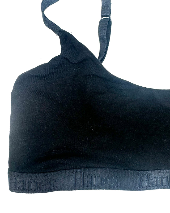 Black Scoop Neck Bralette- Size 2/4