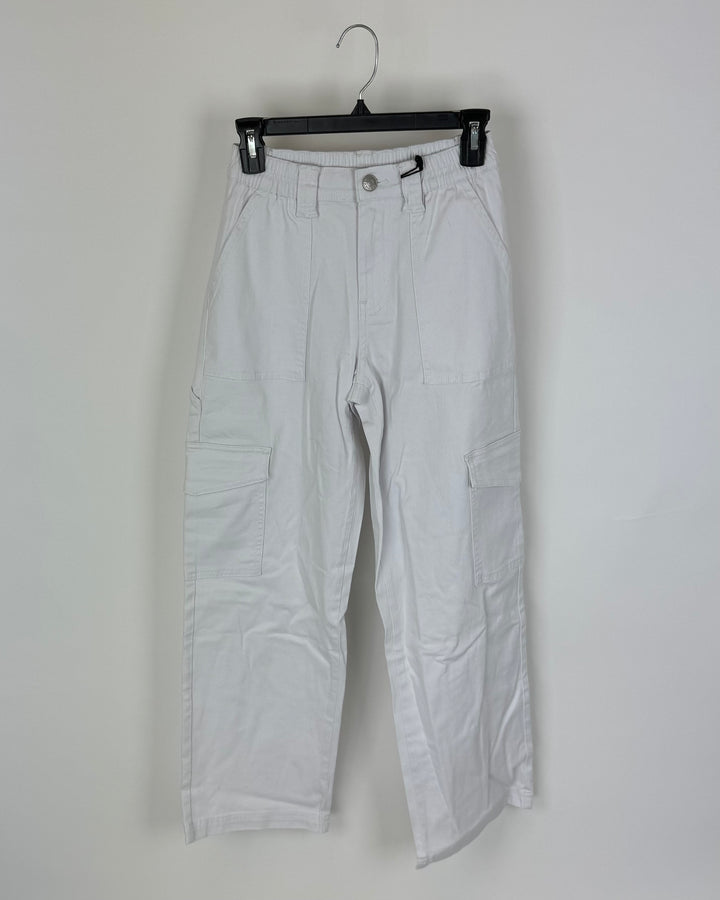 White Skater Pants - Small