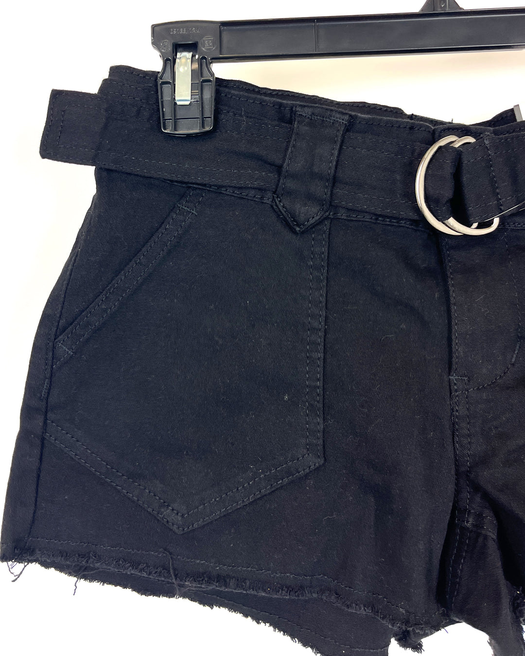 Black Shorts With Matching Belt - Size 0/2 , 2/4 and 4/6