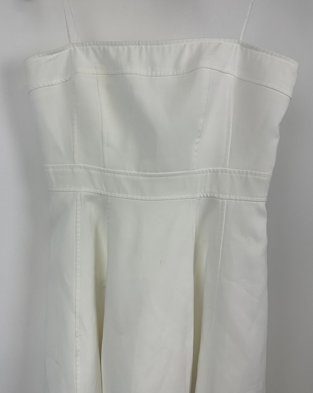 White Strapless Dress - Size 4-6