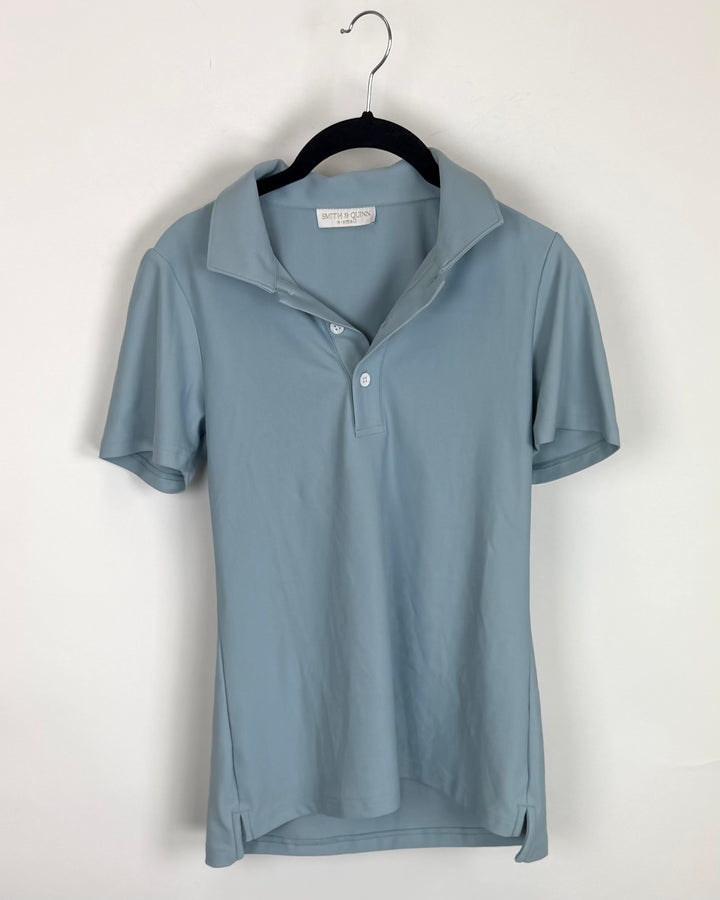 Light Blue/Green Athletic Top - Size 0/2 and 2/4