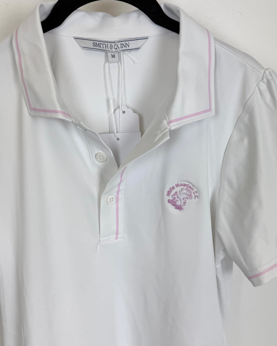 White and light Pink Athletic Top - Size 2/4 and 4/6