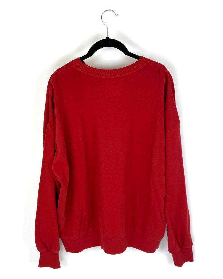 Red Merry and Bright Crewneck Sweatshirt - Size 4/6