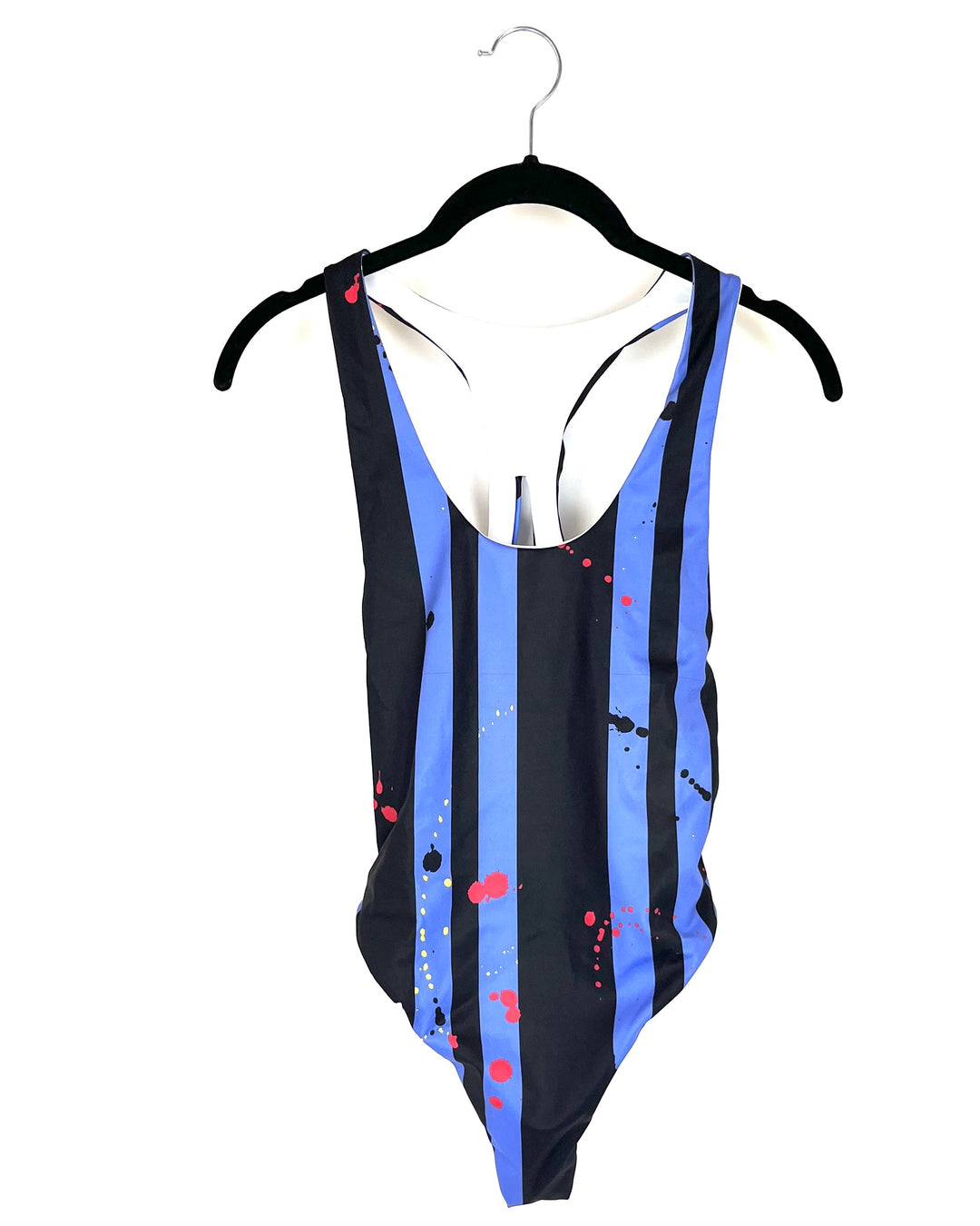 Blue And Black Stripe Swimsuit / Bodysuit - Size 00-8