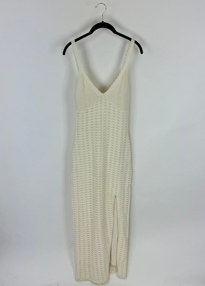 White Crochet Dress - Size 4/6