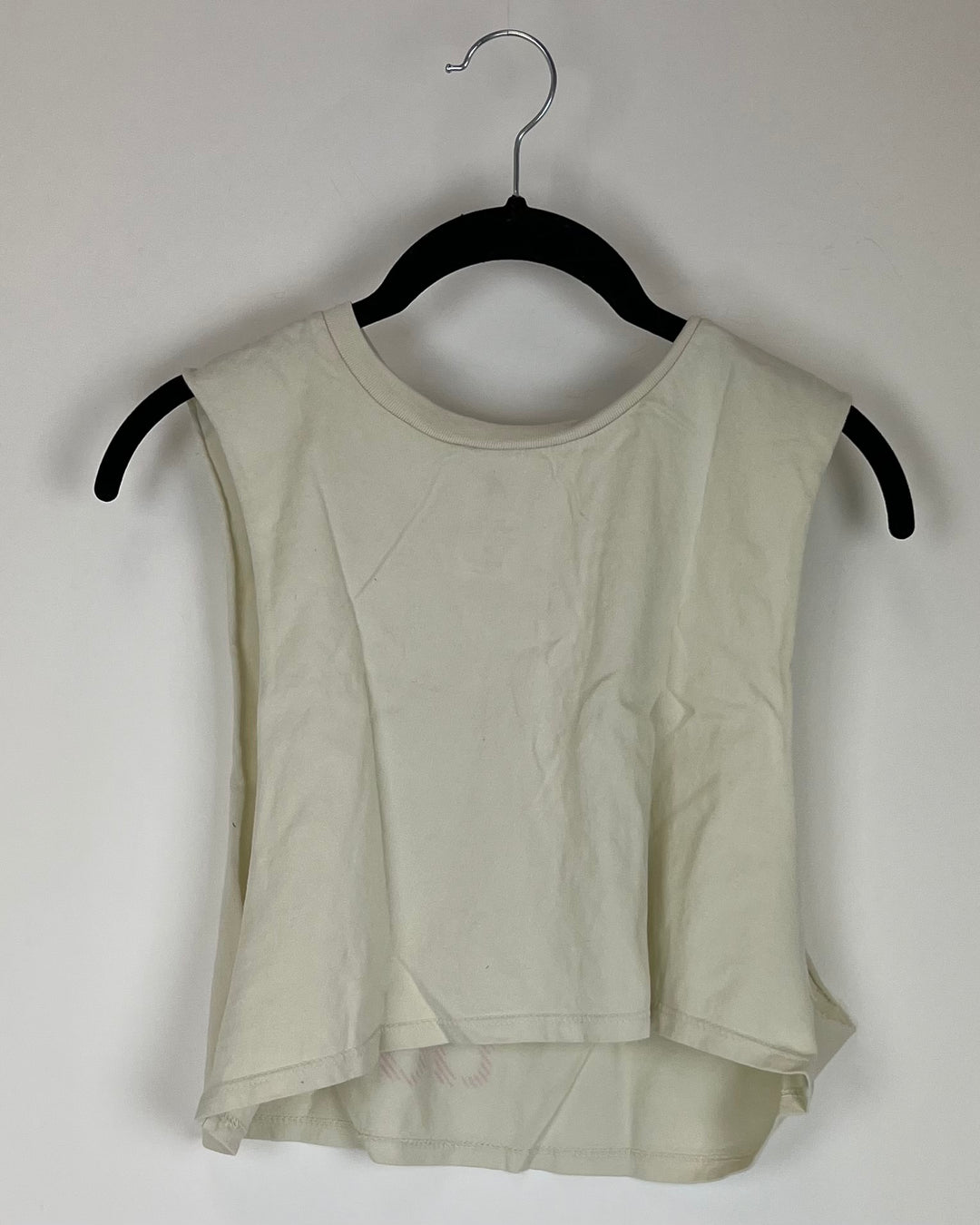 Cream "Go All Out" Crop Tank Top - 0/2