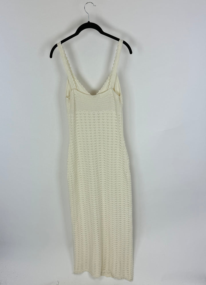 White Crochet Dress - Size 4/6