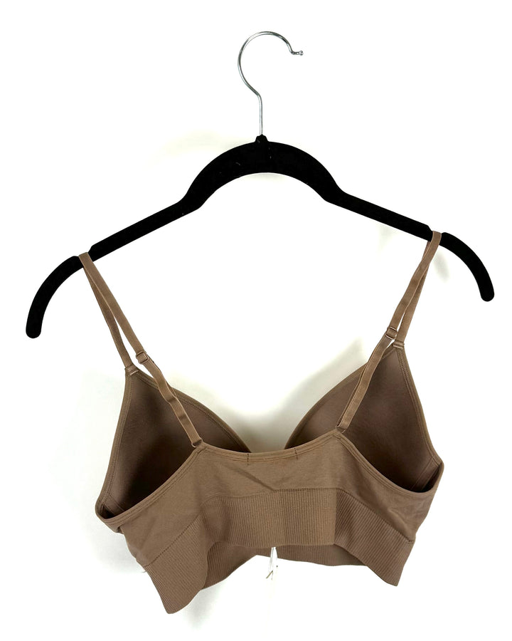 Light Brown Padded Stretchy Bra - Small