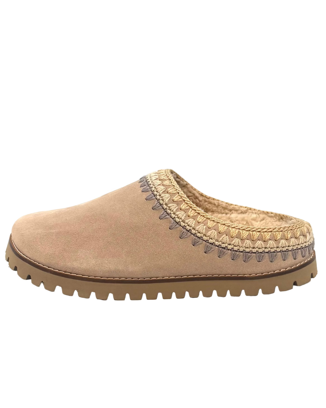 Light Latte Plush Clogs - Size 8, 9, 10, 11
