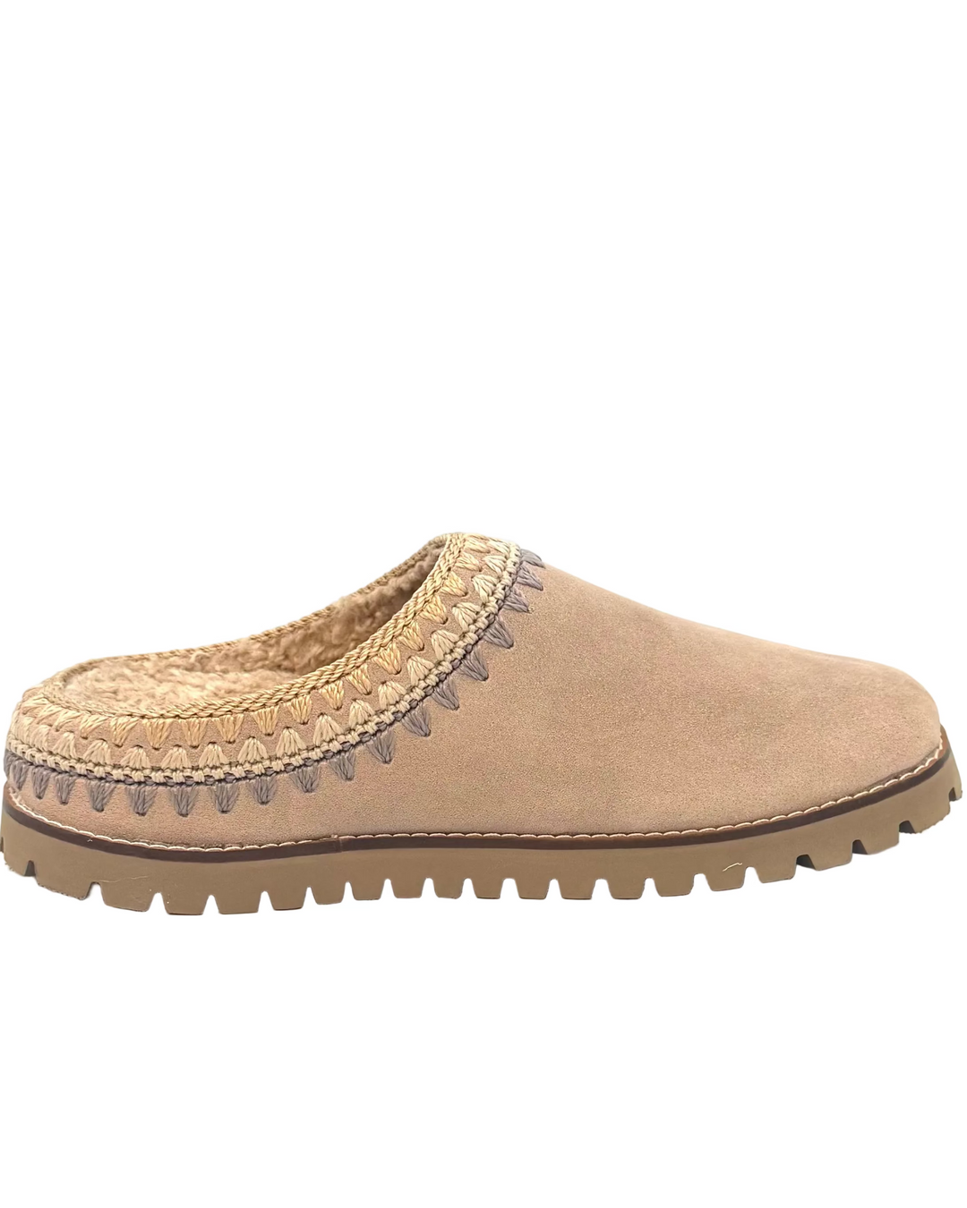 Light Latte Plush Clogs - Size 8, 9, 10, 11