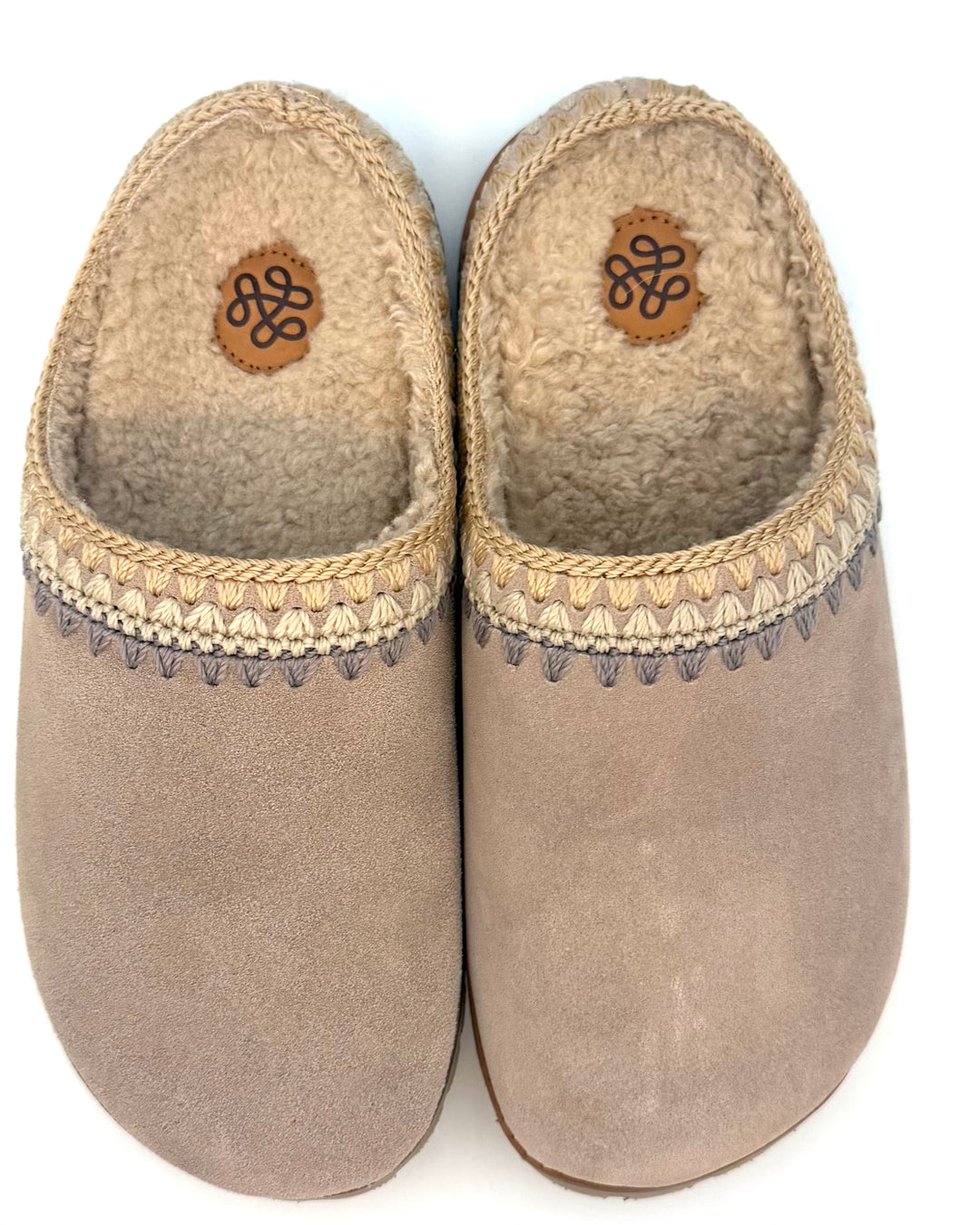 Light Latte Plush Clogs - Size 8, 9, 10, 11