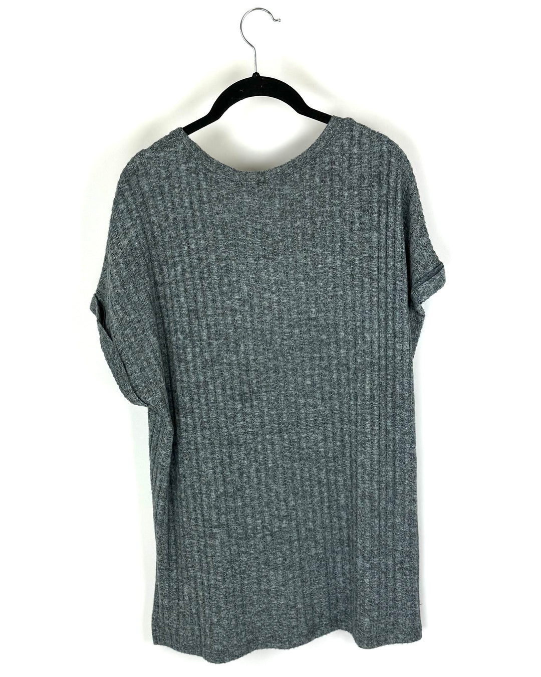 Soft Gray V-Neck Top - Size 4/6