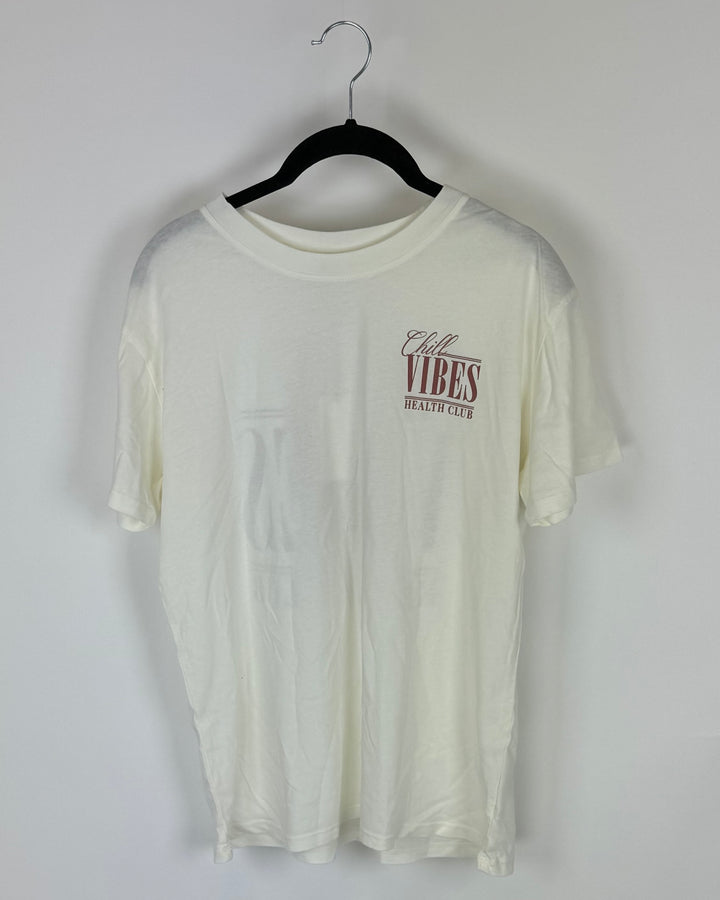 Chill Vibes Health Club Graphic Tee - Small