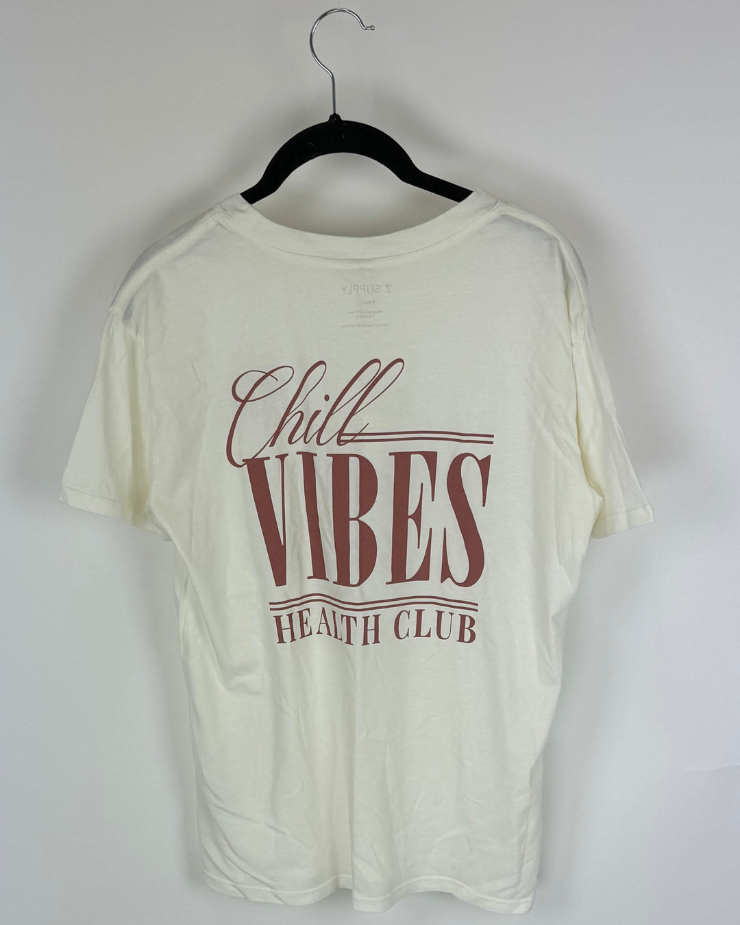 Chill Vibes Health Club Graphic Tee - Small