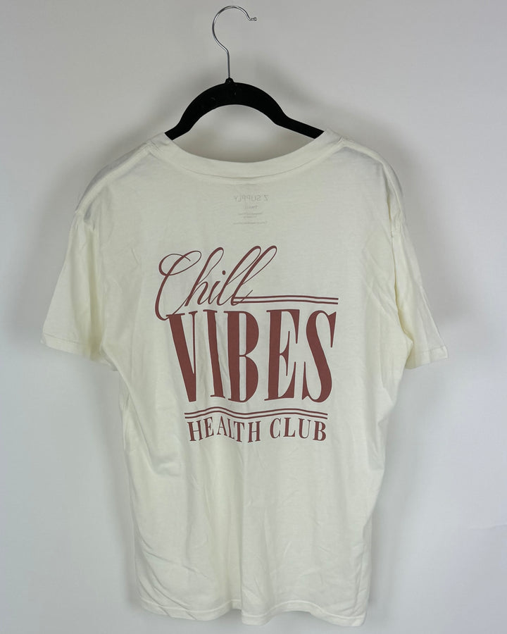 Chill Vibes Health Club Graphic Tee - Small