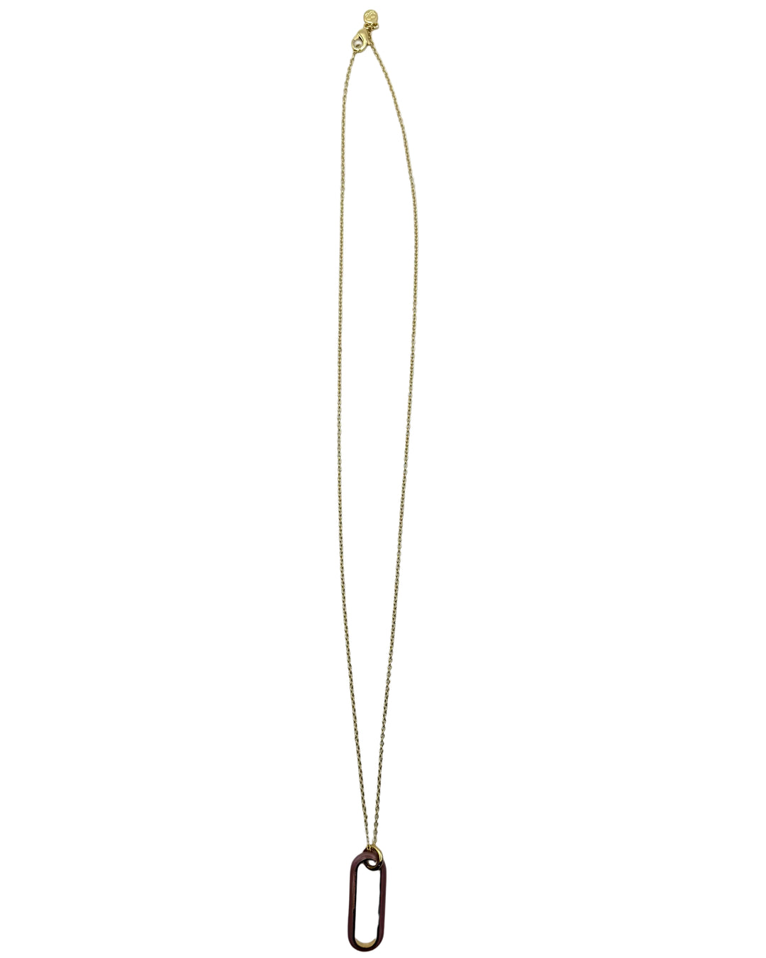 Gold and Mauve Link Necklace