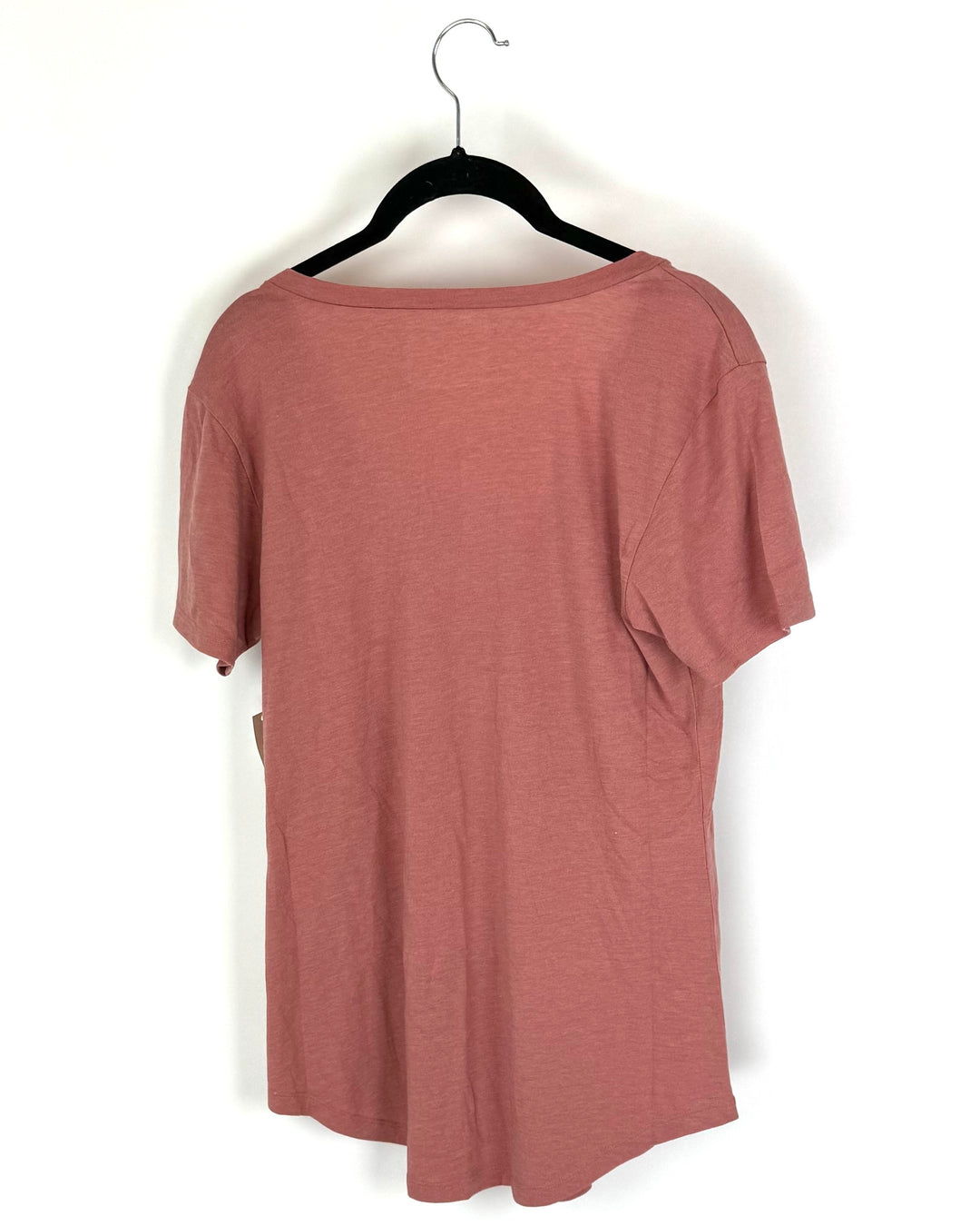 Rose Pink T-Shirt With Pocket - Small