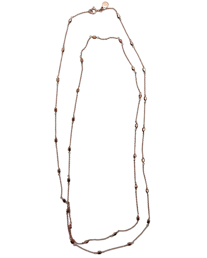 Rose Gold Beaded layering Necklace