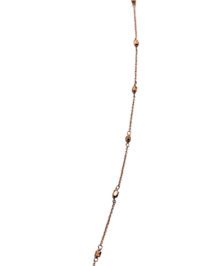 Rose Gold Beaded layering Necklace