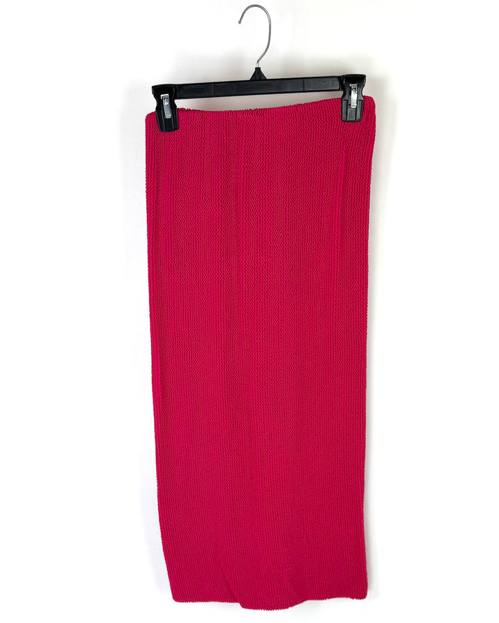 Hot Pink Texture Skirt - Small