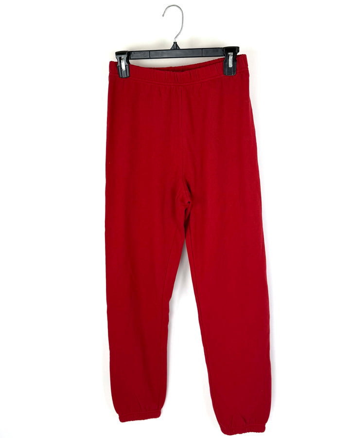 Comfy Red Joggers - Size 4/6