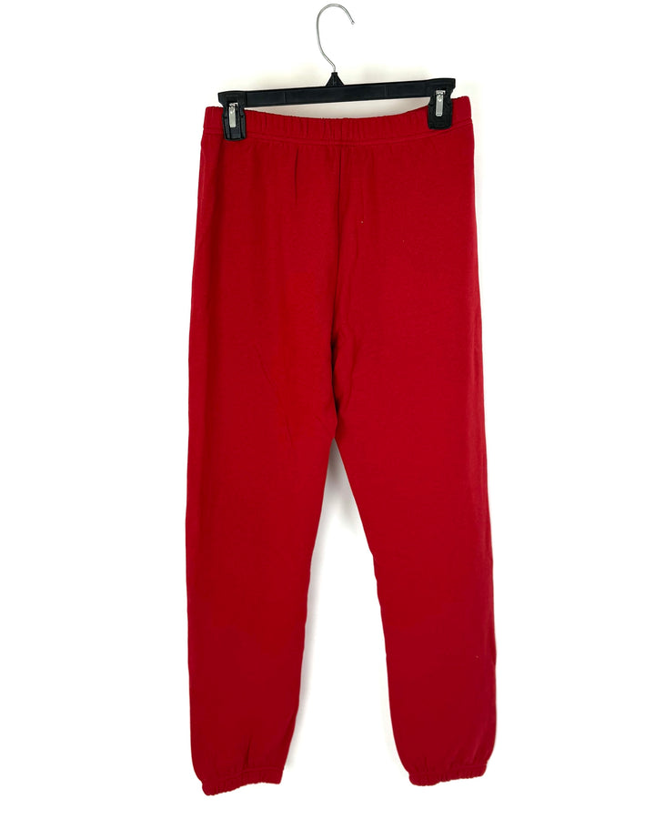 Comfy Red Joggers - Size 4/6
