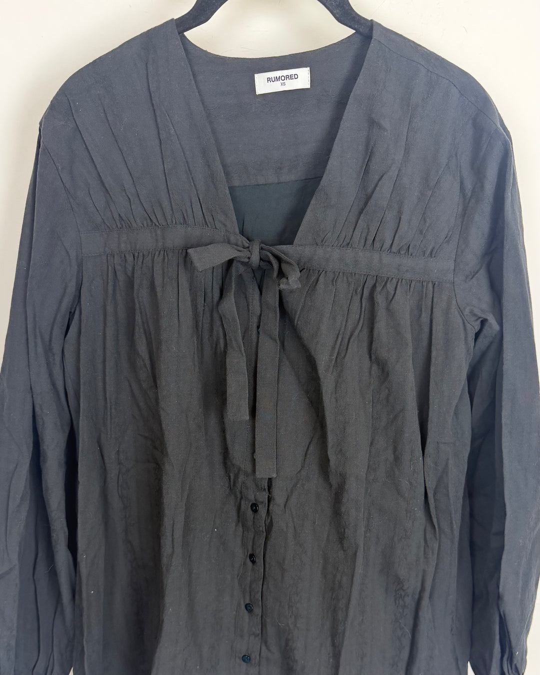 Black long sleeve mini dress - Size 0/2