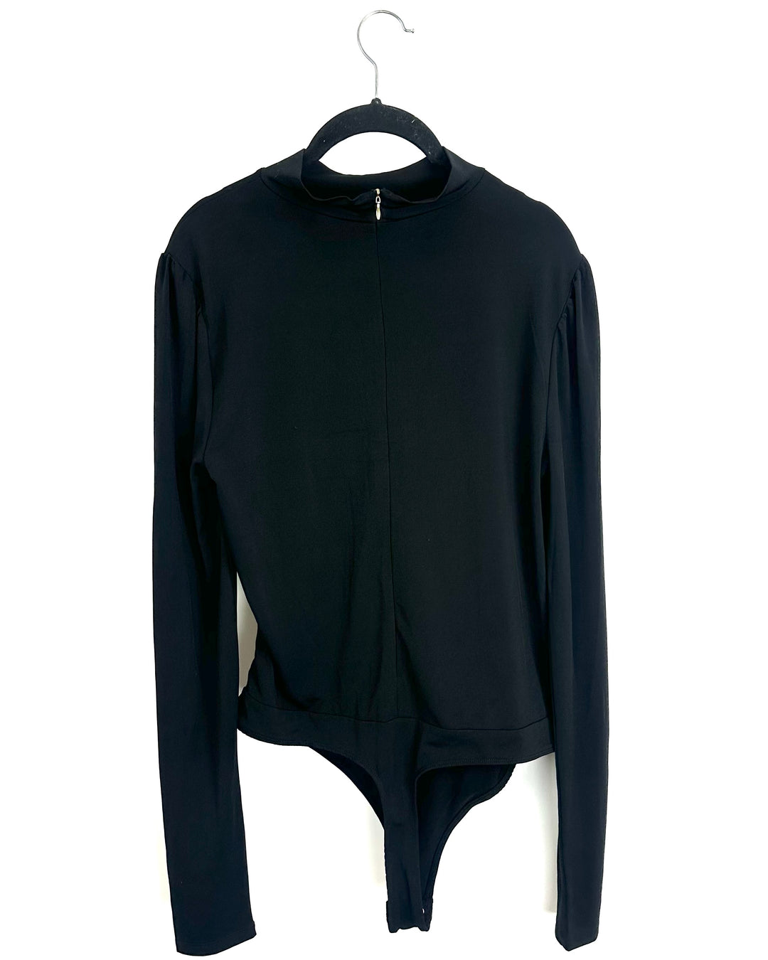 Sleek Black Long Sleeve Bodysuit - 4/6