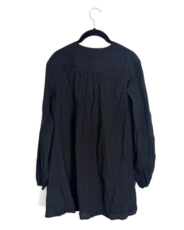 Black long sleeve mini dress - Size 0/2