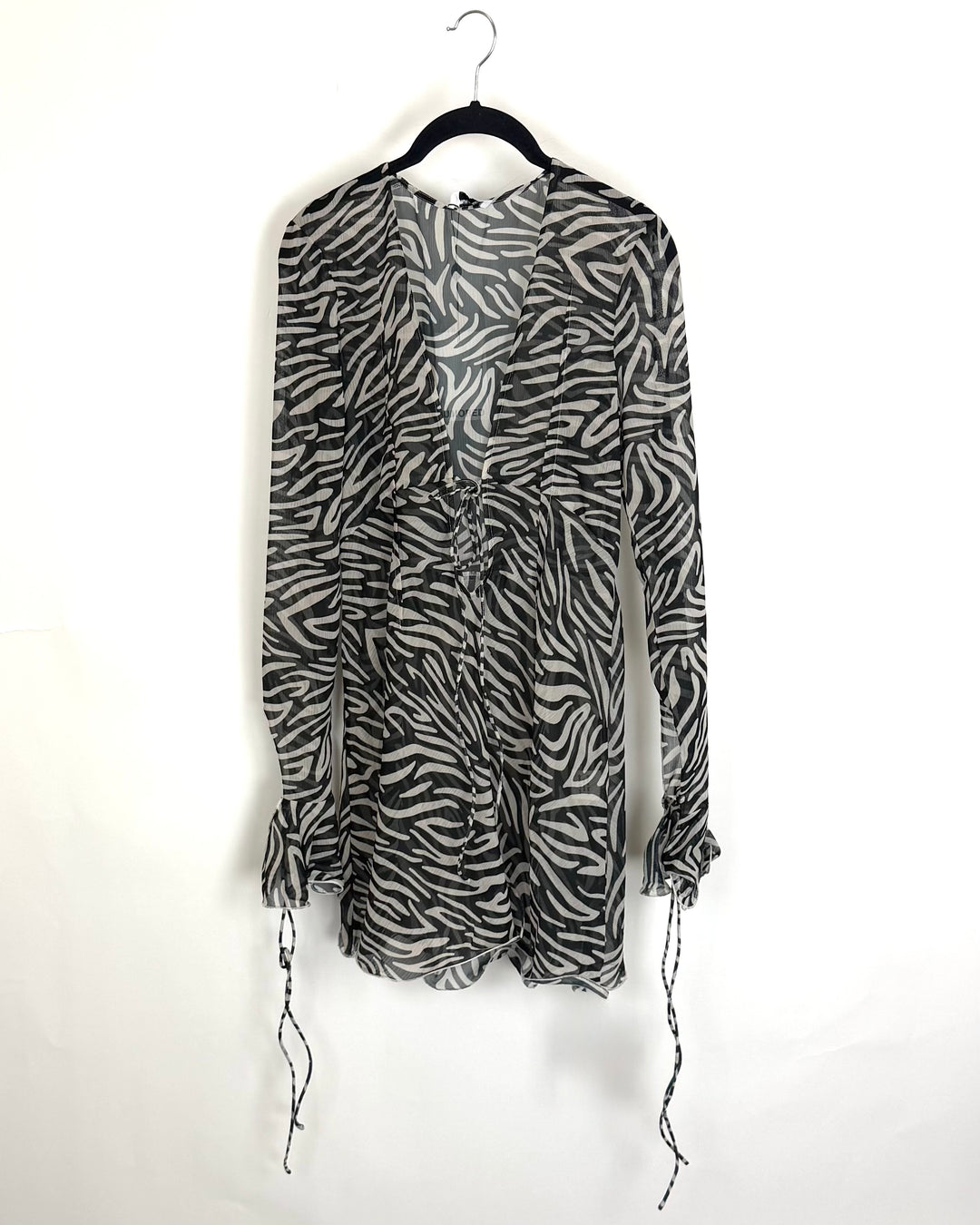 Zebra Print Sheer Cover Up - Size 0/2 and Size 2/4