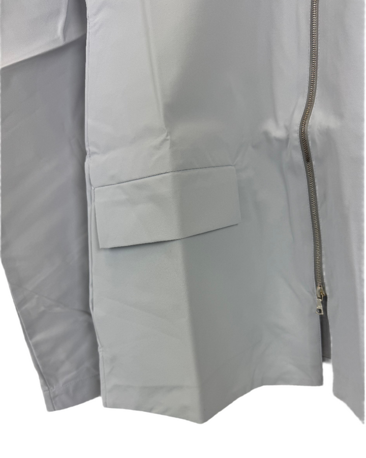Pale Blue Raincoat With Hood - Size 0 - 8