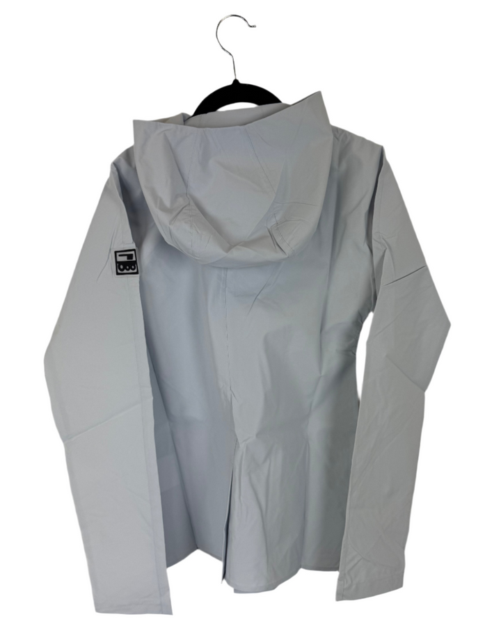 Pale Blue Raincoat With Hood - Size 0 - 8