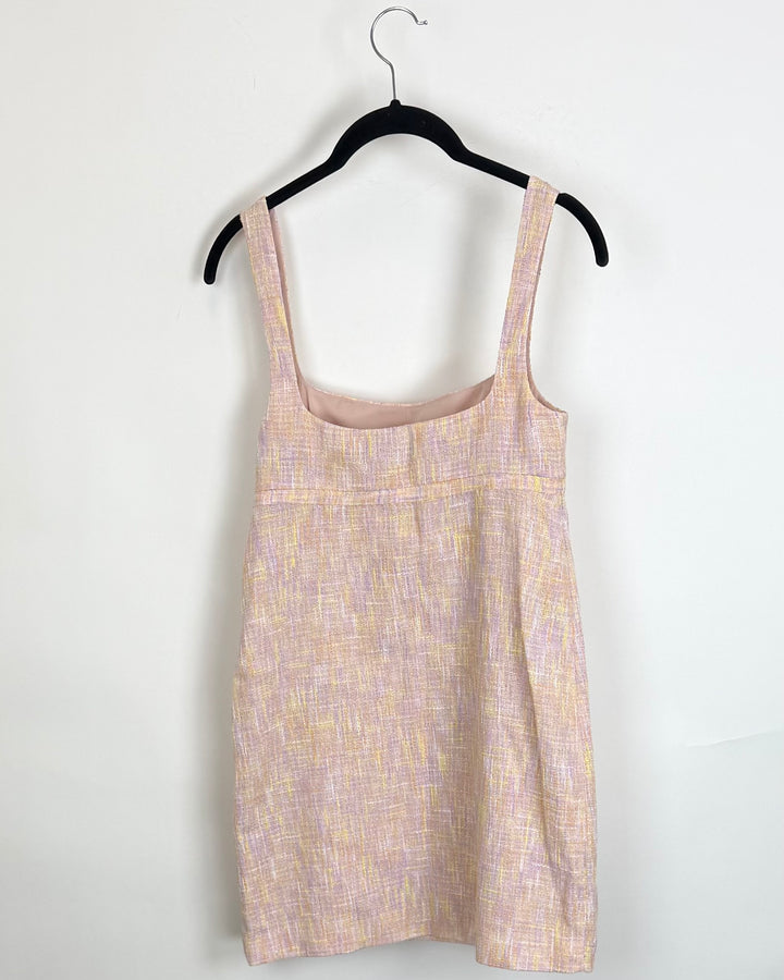 Pink, Orange, Lavender, and Yellow Tweed Mini Dress - Size 0/2 and 2/4