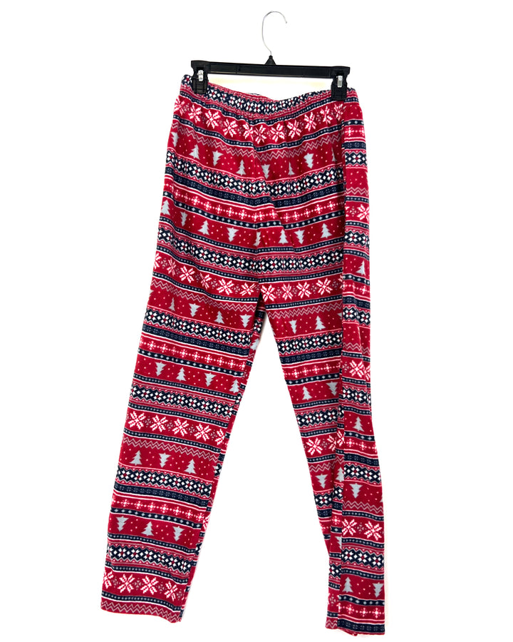 Red Holiday Pant Sleep Set - Size 6/8 and 10/12