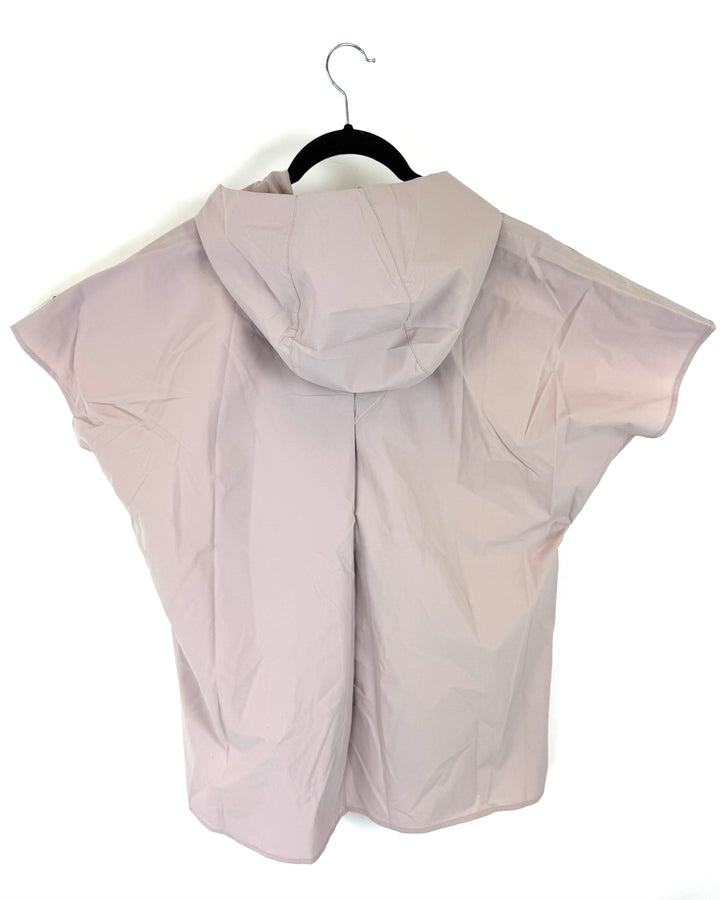 Light Mauve Short Sleeve Raincoat - Size 6 - 10