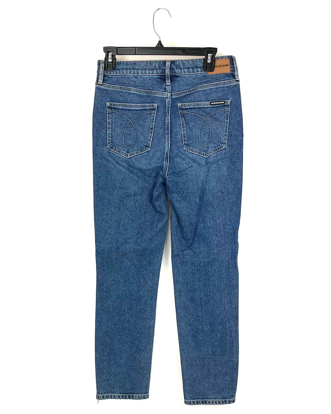 High Waisted Dark Denim Jeans - Size 28
