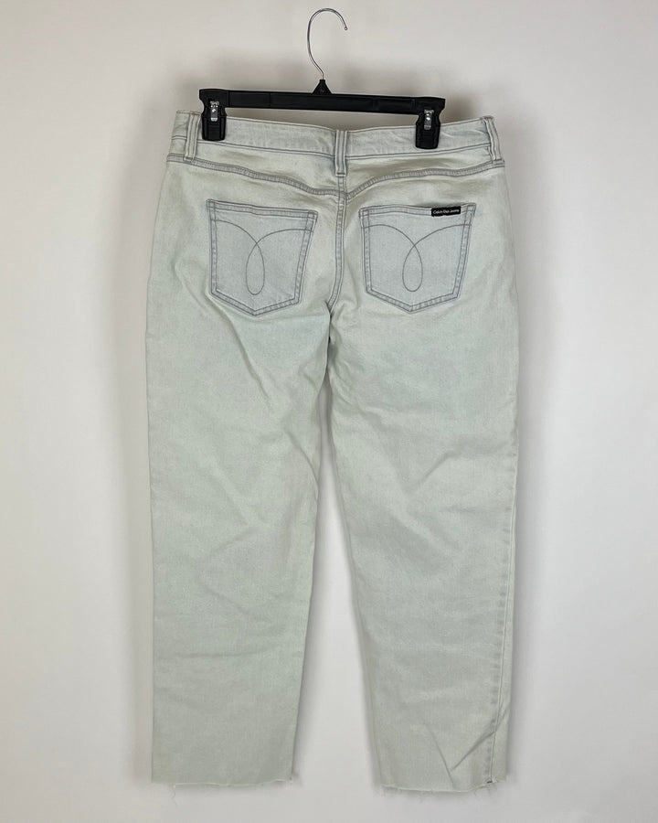 Bleached Light Denim Jeans - Size 28