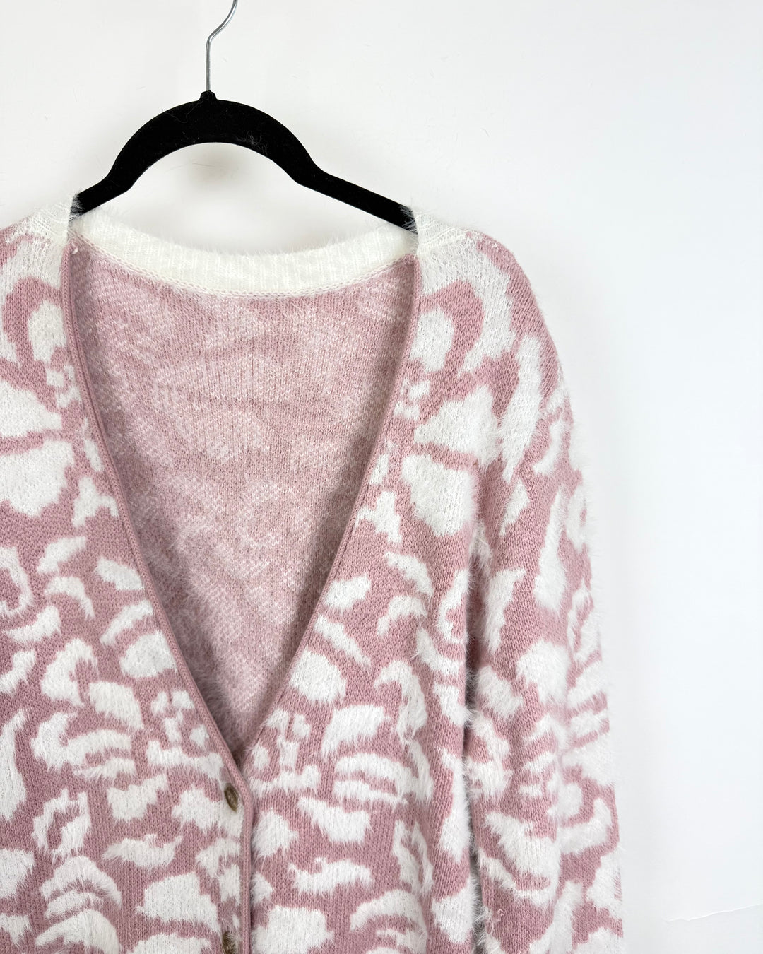 Pink Abstract Cardigan - Size 4/6