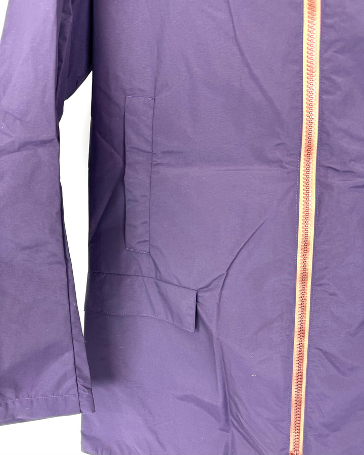 Plum Purple Straight Fit Raincoat - Size 0-8