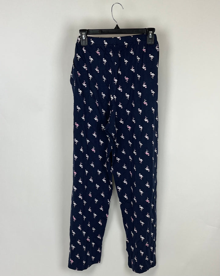 Flamingo Print Pajama Pants - Small