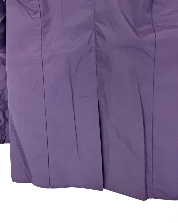 Plum Purple Straight Fit Raincoat - Size 0-8