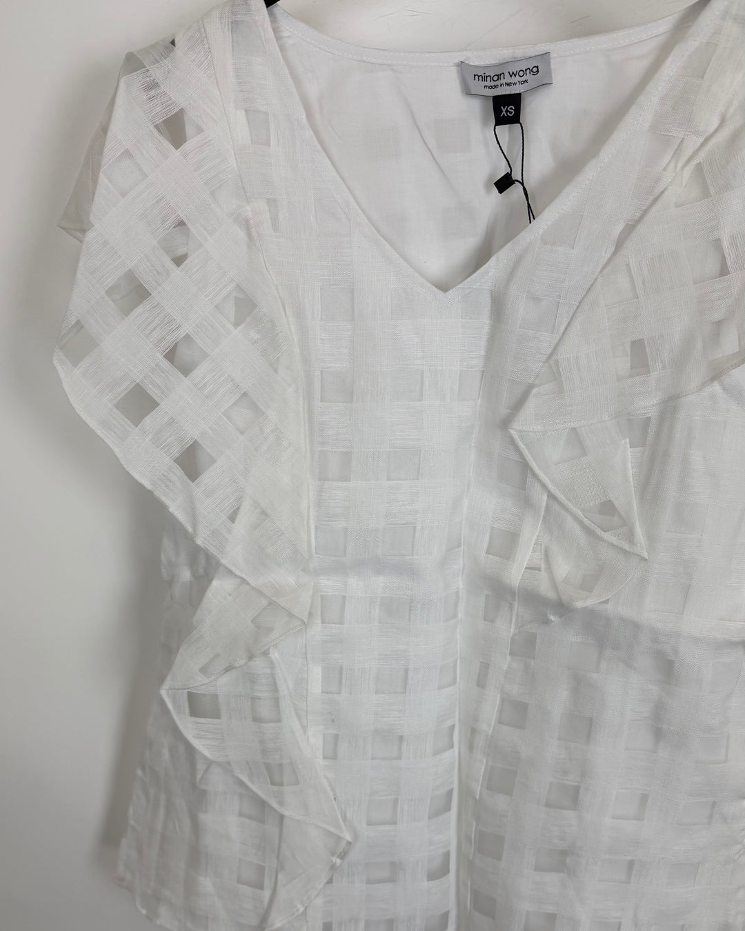 White Ruffle Top - Size 0/2, 4/6, 6/8, 8/10