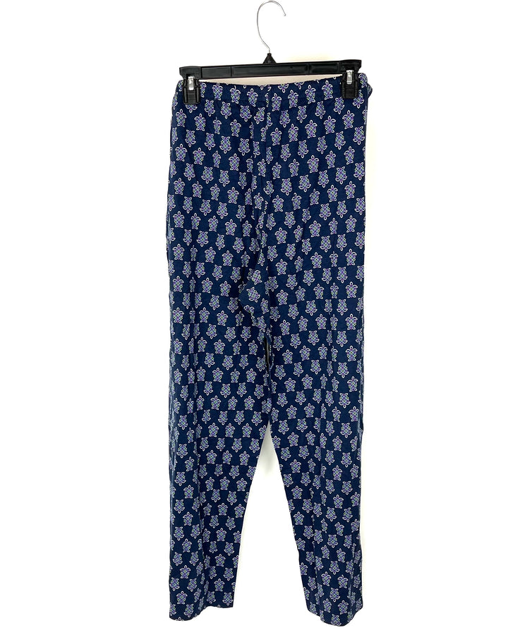 Turtle Print Pajama Pants - Small