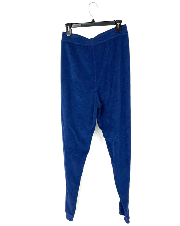 Navy Blue Terry Cloth Joggers - 1X