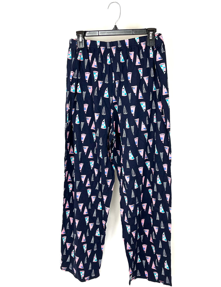 Sailboat Pajama Pants - Small