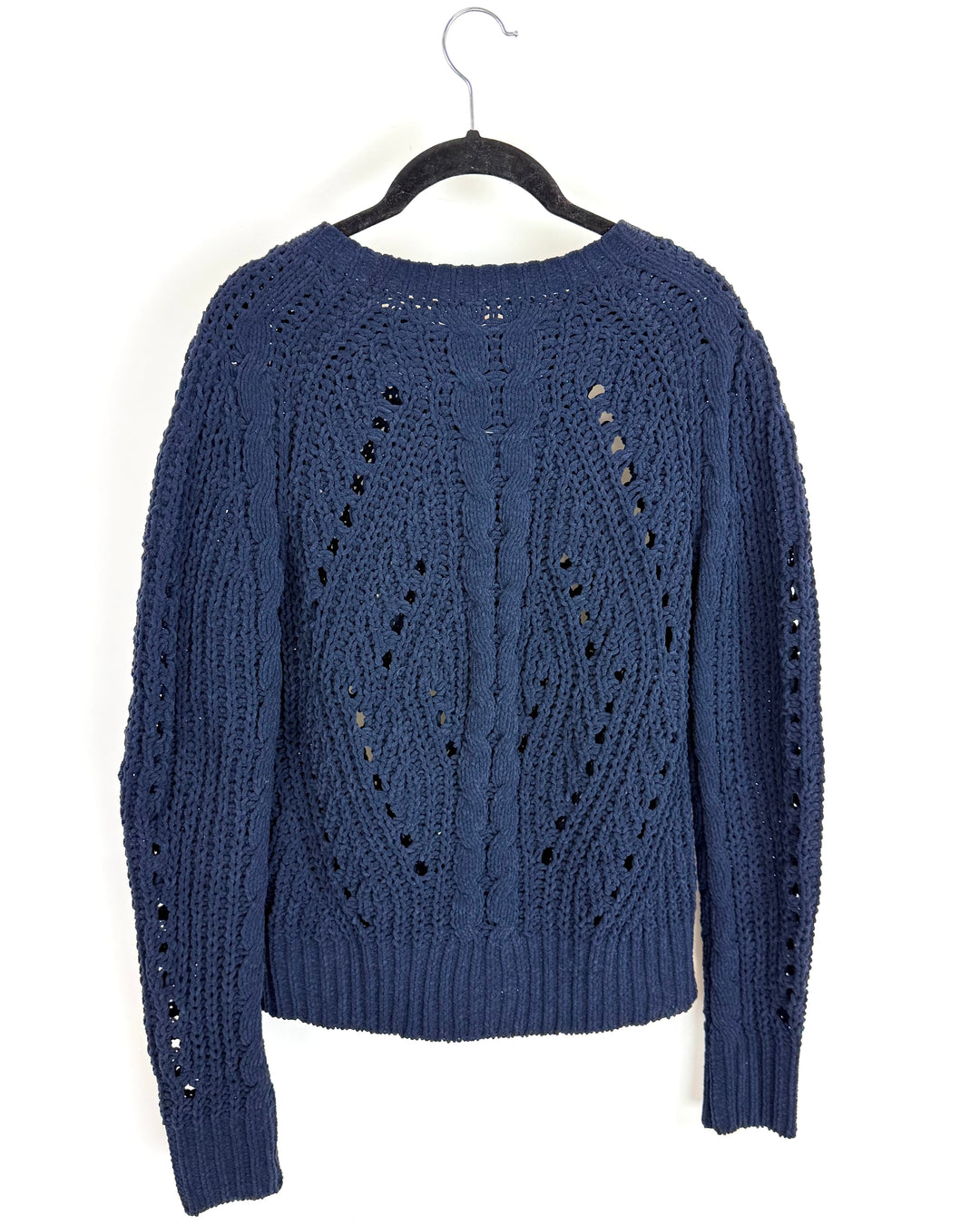 Navy Cable Knit Sweater - Size 2/4