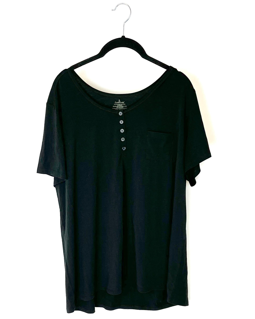 Black Lounge Shirt - 1X